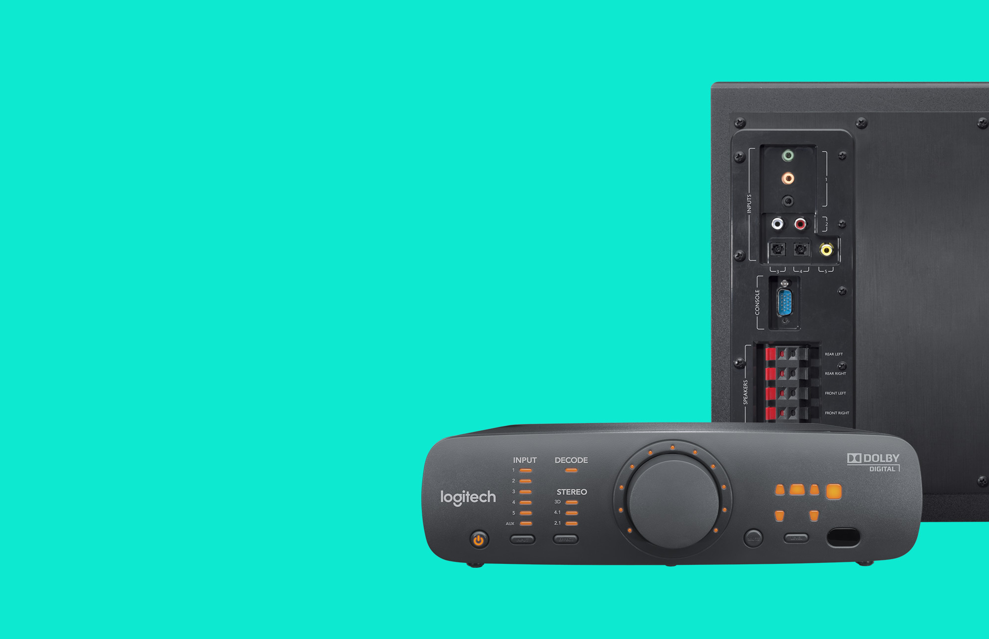 Тонколони Logitech Z906, 5.1, 500W (165W + 5x67W), 2x optical input, дистанционно, черни - характеристика 3